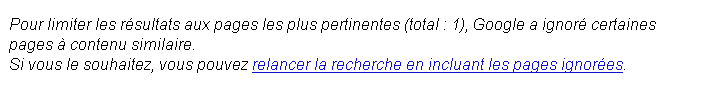 Index secondaire Google